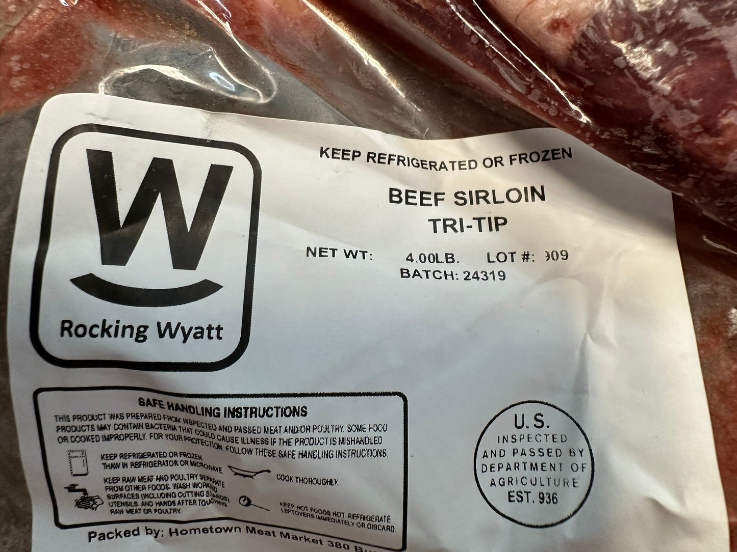 Trip-Tip Flank Steak Large (4 lbs) $50